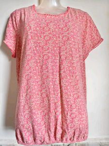 🎊Buy 1, Get 1 Free🎁L-XL Pink Floral Top