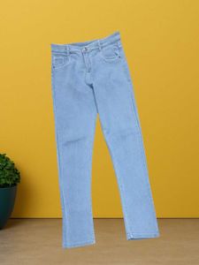 M@09 Size-28 Light Wash Straight Leg Jeans