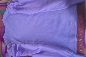 Purple Puff Sleeve Top