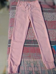 Pink Casual Joggers