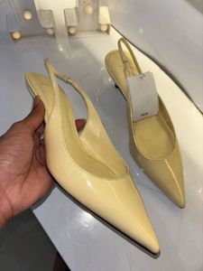 MANGO Slingback Kitten Heels