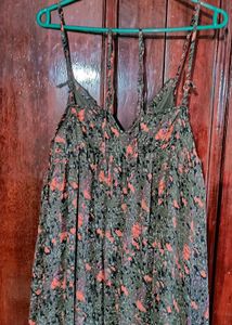 Floral Maxi Dress N Sling Bag Combo. Stole Free