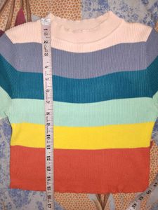 Rainbow Strips 🌈  Crop Top