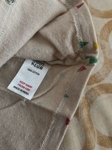 New Born Baby Suit Cream Colour