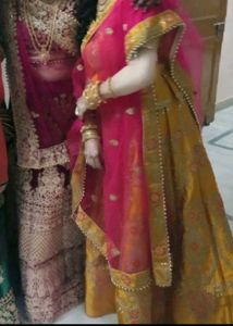 Yellow And Pink Bridal LAHNAGA☆☆☆