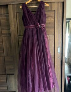 Elegant Purple Maxi Dress