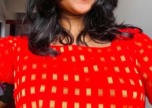 Red &amp; Gold Party Blouse