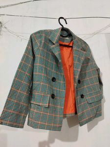 Plaid Or Checked Blazer