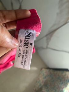 Pink Striped Bra