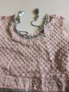 baby pink lahenga choli