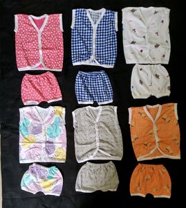 Set Of 6 New Born Baby Clothes (0-3 Months)