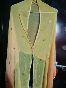 A Line Kurta With Dupatta