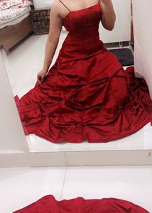 Maroon Princess Gown
