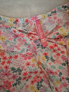 Girls Semi Indo Western Kurti on Leggings And Jean