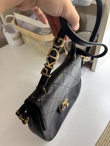 black quilted bini bag