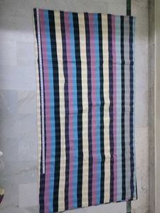 Striped Fabric Piece Carpet