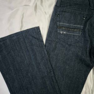 Sparkly Low Waist Bootcut Denim Y2K Vintage