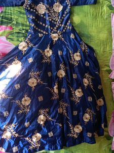 Elegant Blue Ethnic Gown