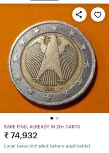 2 Euro Special Symbol And Rare Coin
