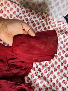 Combo Of Orange And Maroon Blouse