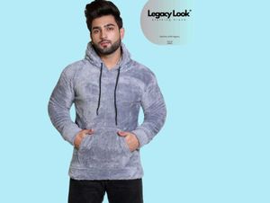 ✨Men’s Grey Wool Hoodie | Ultra-Soft ❄️