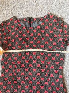 A Line Floral Dress