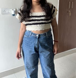Kraus Blue High Waist Jeans