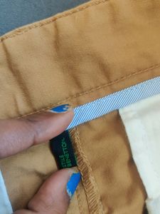 Benetton Brand Cotton Formal Pant