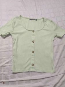 Cute Mint Green Crop Top