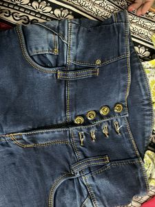 Dark Wash High-Waisted Jeans