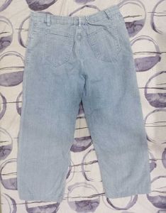 Low Waist Light Blue Denim Jeans