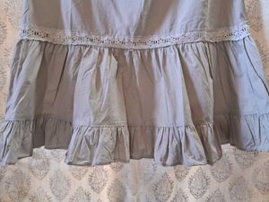 Tiered Lace Trim Skirt