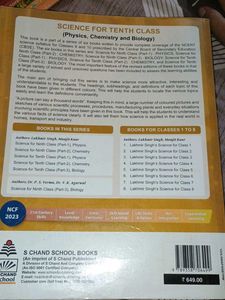 Class 10 Biology And Chemistry Side Book S Chand