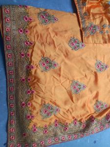 Embroidered Partywear Saree 🥻