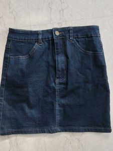 Denim Mini Skirt
