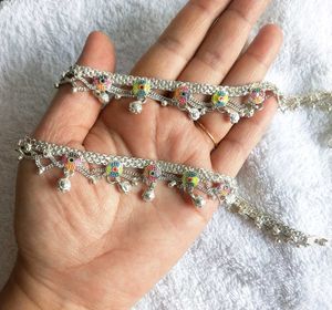 Pure Silver Anklet with Bells