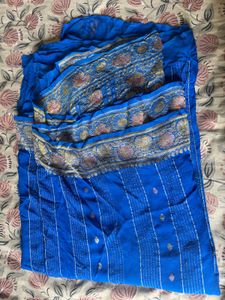 Pure Goergette khaddi weave  with blouse piec