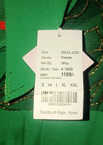 Elegant Green Floral Top