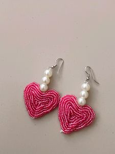 Heart Pearl Earring