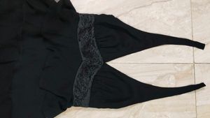 Elegant Black Halter-Neck Tiered Chiffon Gown