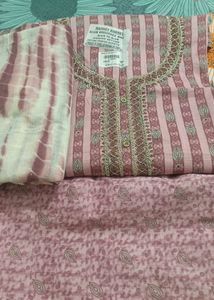 Blush Pink Cotton Salwar Suit