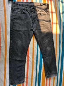 Dark Grey Denim Jeans