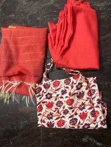 Anouk 3 Piece Ethnic Kurti Set