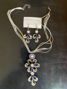 Handmade Flower Quilling Jewellery Set