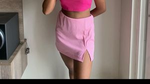 Pink Pencil Skirt
