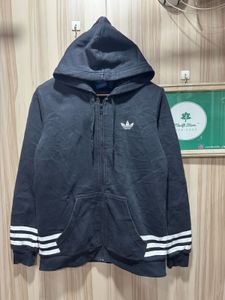 Adidas Originals Sherpa Fleece Lined Zipup Hoodie