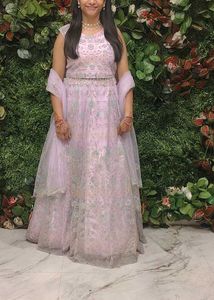 Lehenga 💜🔥 Lavender Crop top lahanga