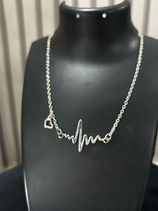 Heartbeat Silver Necklace