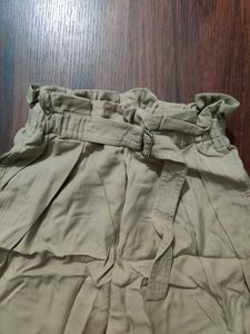 ZARA- COMBO Paperbag Pant