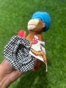 CROCODILE CREEK PLUSH 5" MONKEY WITH HATS "CAPS